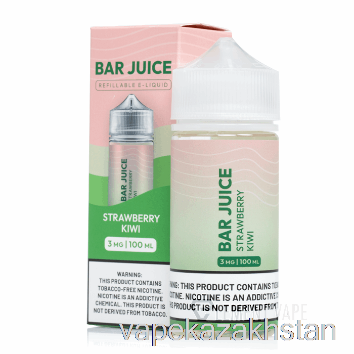 Vape Disposable Strawberry Kiwi - Bar Juice - 100mL 6mg